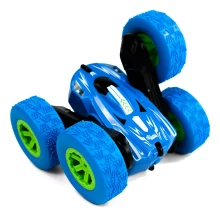 Carrinho De Controle Remoto 4X4 Giro 360º Pirueta Cor Azul Quick Run Car Conect Brinq